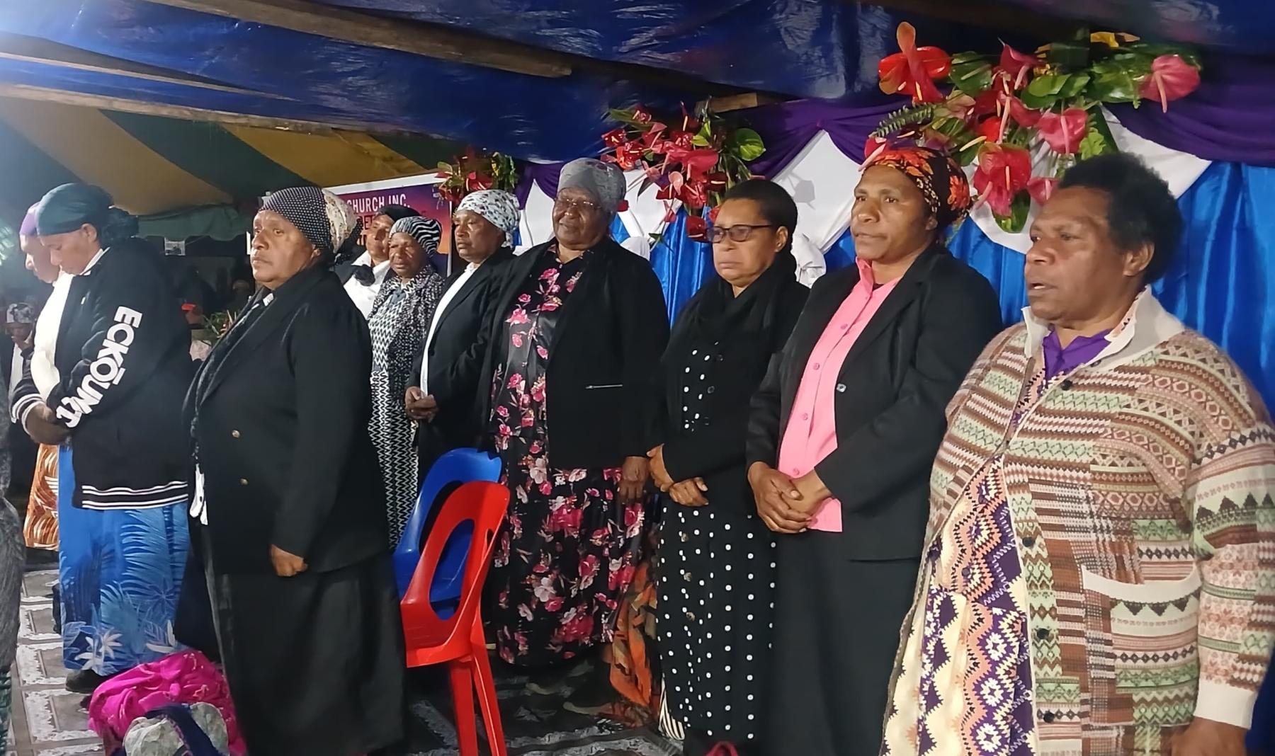 Sister Krista Kos speaking at the retreat