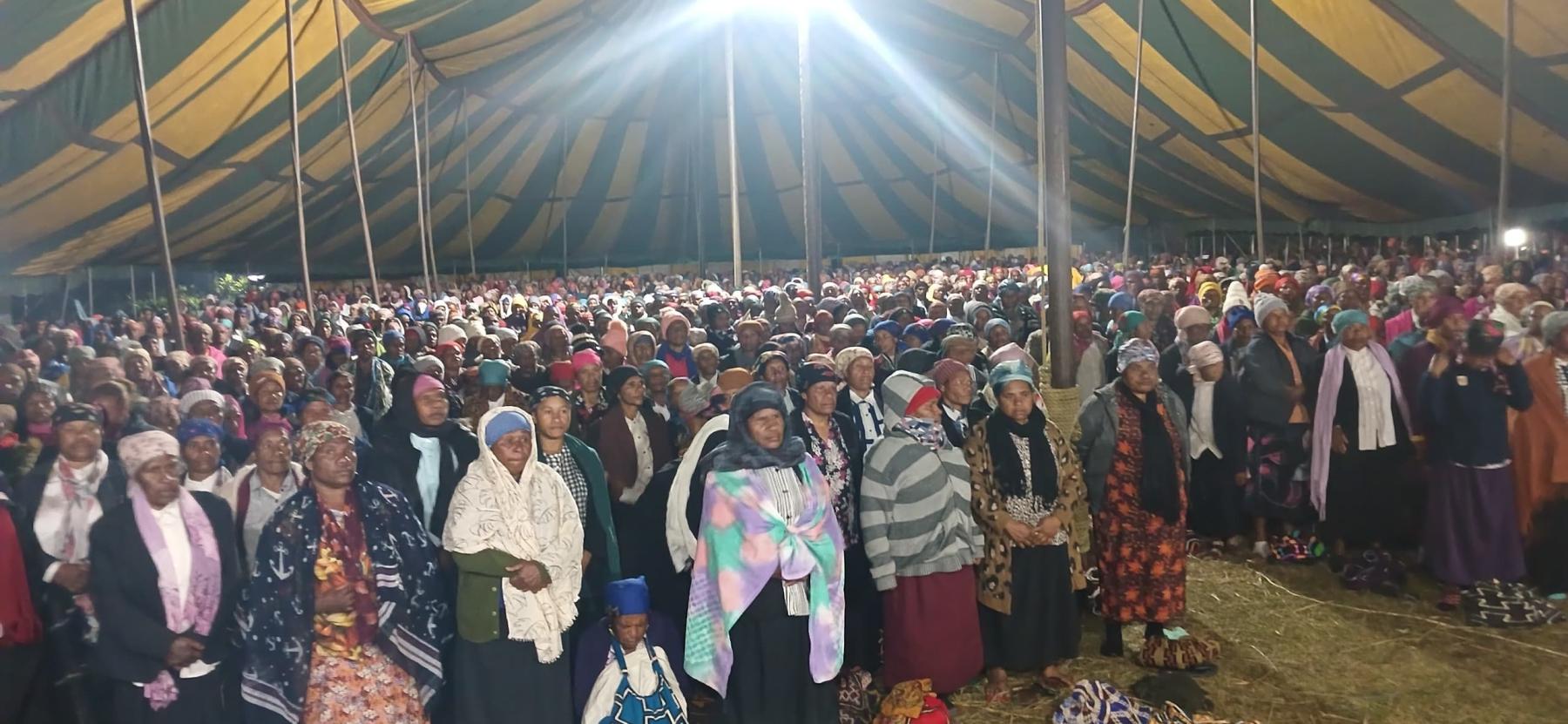 Worship session at the National Ladies Retreat